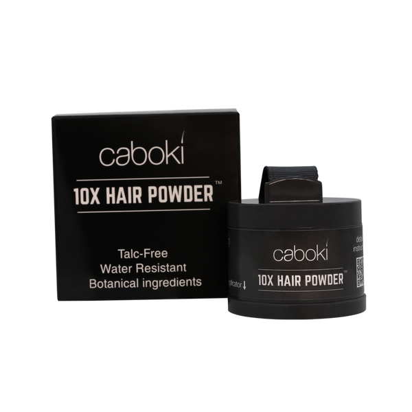 Caboki 10X Hair Powder - Enhances Hairline, Hair Volume, Root Touch Up. Talc-Free, Mica-Free.